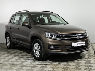 2014 Volkswagen Tiguan I Рестайлинг, коричневый, 1049585 рублей, вид 3