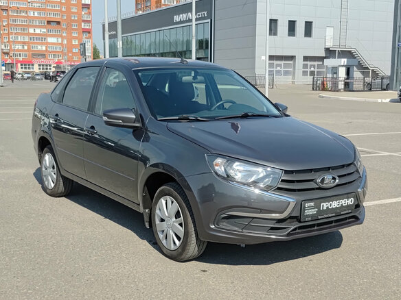 2024 Lada (ВАЗ) Granta I Рестайлинг, серый - вид 2