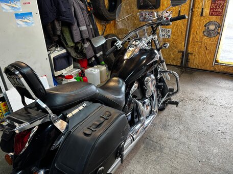 2007 Kawasaki VN900 Vulcan, чёрный, 450000 рублей, вид 2