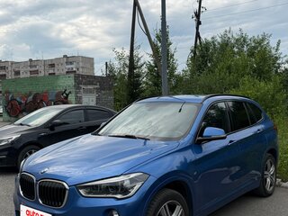 2018 BMW X1 20i xDrive II (F48), синий, 2900000 рублей, вид 1