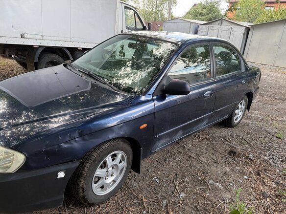 2009 Kia Spectra I Рестайлинг 2, синий, 200000 рублей - вид 4