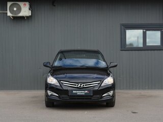 2015 Hyundai Solaris I Рестайлинг, чёрный, 949888 рублей, вид 3