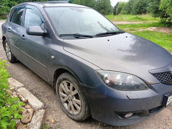 2007 Mazda 3 I (BK) Рестайлинг, серый - вид 4