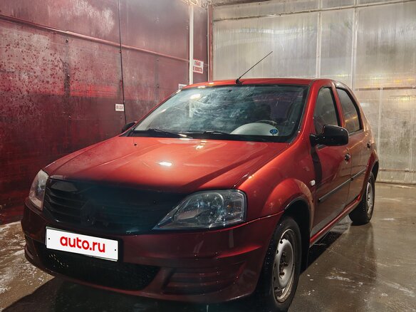 2011 Renault Logan I Рестайлинг, красный - вид 1