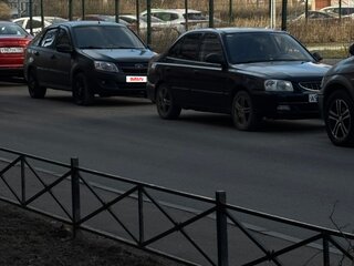 2005 Hyundai Accent ТагАЗ II, чёрный, 410000 рублей, вид 1