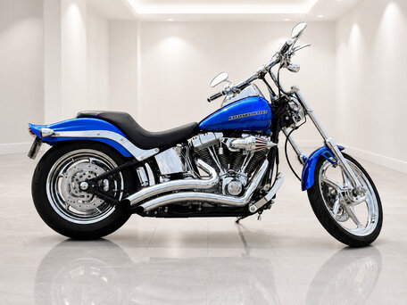 2005 Harley-Davidson Softail Standard, синий, 870000 рублей, вид 5