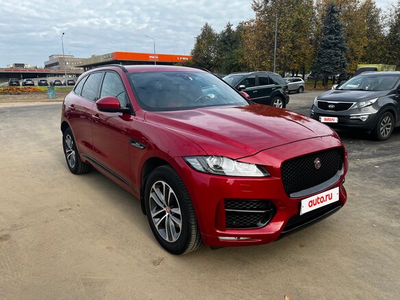2019 Jaguar F-Pace I, красный, 3250000 рублей - вид 2