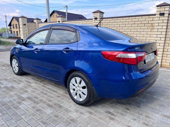 2012 Kia Rio 4-speed III, синий, 675000 рублей - вид 4
