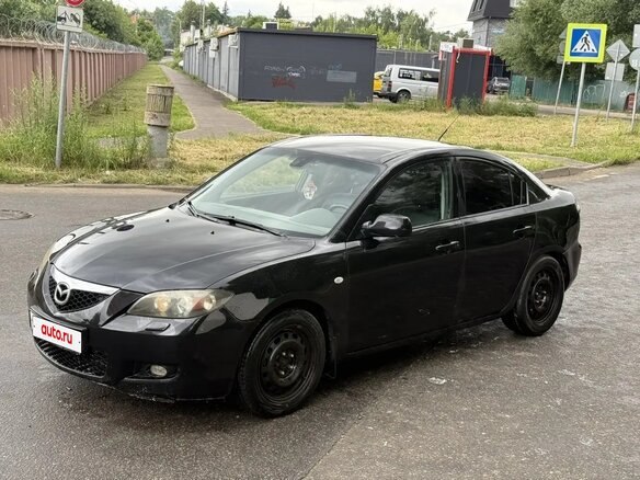 2008 Mazda 3 I (BK) Рестайлинг, чёрный