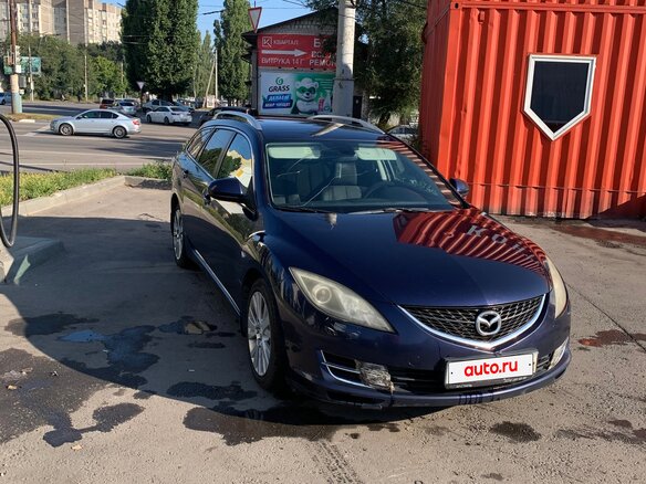 2008 Mazda 6 II (GH), синий, 750000 рублей - вид 1