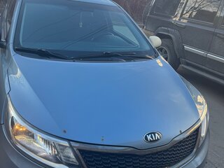 2015 Kia Rio III Рестайлинг, голубой, 750000 рублей, вид 2