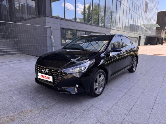 2020 Hyundai Solaris II Рестайлинг, чёрный - вид 1