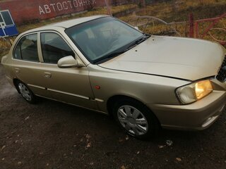 2001 Hyundai Accent II, золотистый, 170000 рублей, вид 1