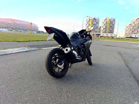2015 Yamaha YZF-R3, чёрный, 466000 рублей, вид 3