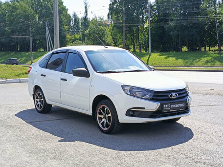 2019 Lada (ВАЗ) Granta I Рестайлинг, белый, 510000 рублей, вид 3