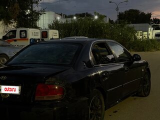 2006 Hyundai Sonata ТагАЗ IV (EF) Рестайлинг, чёрный, 185000 рублей, вид 5