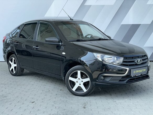 2019 Lada (ВАЗ) Granta I Рестайлинг, чёрный - вид 2