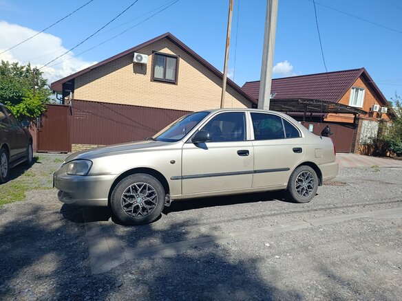 2005 Hyundai Accent ТагАЗ II, бежевый, 430000 рублей - вид 8