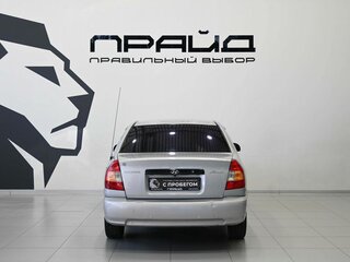 2005 Hyundai Accent ТагАЗ II, серебристый, 339900 рублей, вид 4