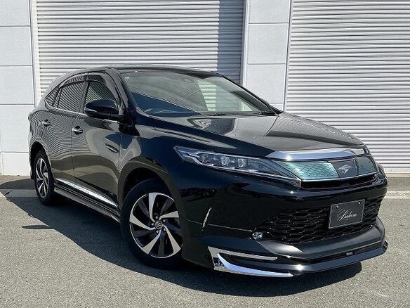 2019 Toyota Harrier III (XU60) Рестайлинг, чёрный - вид 2