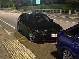 2008 BMW 3 серии 325i V (E90/E91/E92/E93), чёрный, 1400000 рублей, вид 5