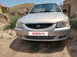 2009 Hyundai Accent ТагАЗ II, серебристый, 425000 рублей, вид 1