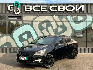 2016 Hyundai Solaris I Рестайлинг, чёрный, 1065000 рублей, вид 1