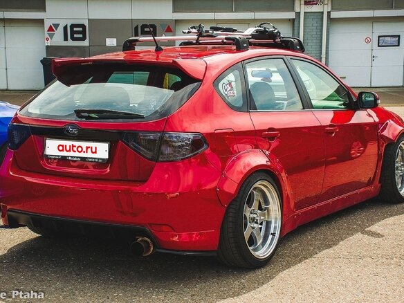 2008 Subaru Impreza III, красный, 1390000 рублей - вид 14