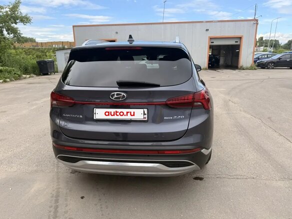 2021 Hyundai Santa Fe IV Рестайлинг, синий, 4150000 рублей - вид 2