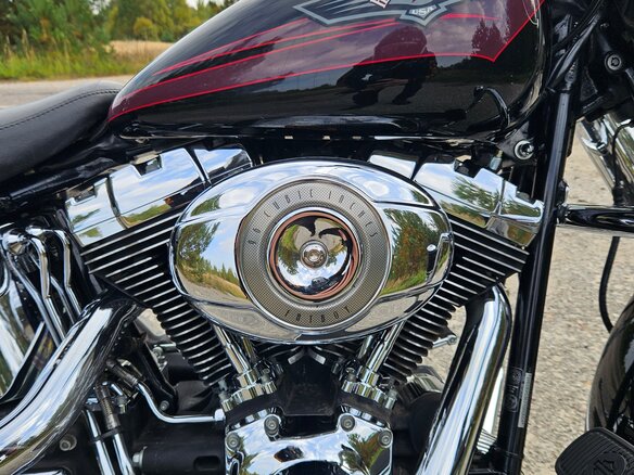 2007 Harley-Davidson Fat Boy, чёрный, 900000 рублей - вид 4