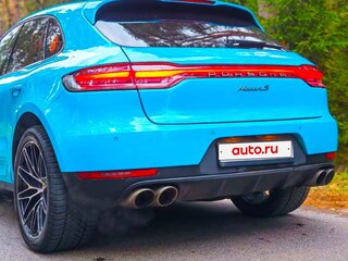 2019 Porsche Macan S I Рестайлинг, синий, 4650000 рублей, вид 3