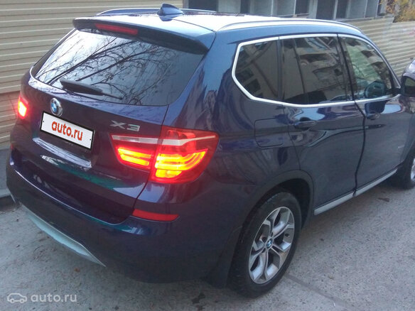 2016 BMW X3 20d xDrive II (F25) Рестайлинг, синий - вид 2