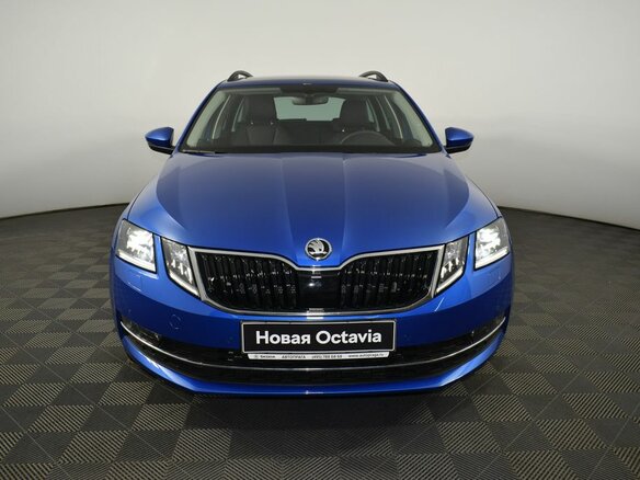 2018 Skoda Octavia III (A7) Рестайлинг, синий - вид 3