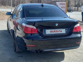 2007 BMW 5 серии 520i V (E60/E61) Рестайлинг, чёрный, 1250000 рублей, вид 3