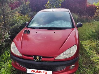 2009 Peugeot 206, красный, 190000 рублей, вид 1