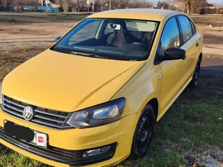 2019 Volkswagen Polo V Рестайлинг, жёлтый, 550000 рублей, вид 3