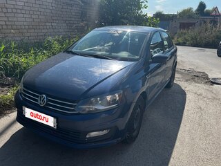 2017 Volkswagen Polo V Рестайлинг, синий, 880000 рублей, вид 4
