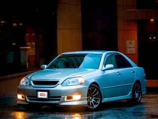2001 Toyota Mark II IX (X110), серый, 825000 рублей, вид 2