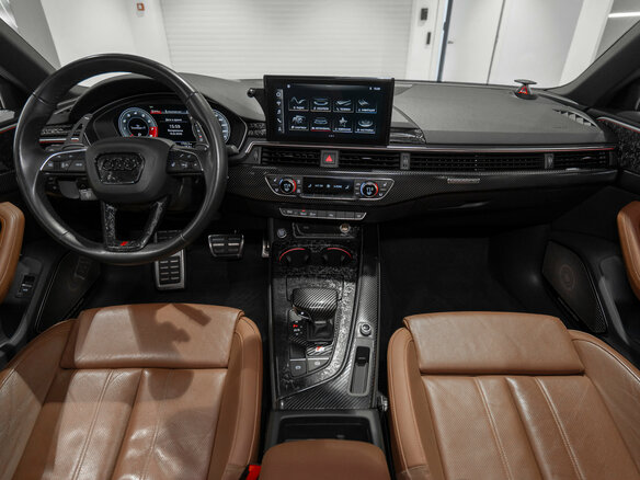2021 Audi A4 45 TFSI V (B9) Рестайлинг, серый - вид 7