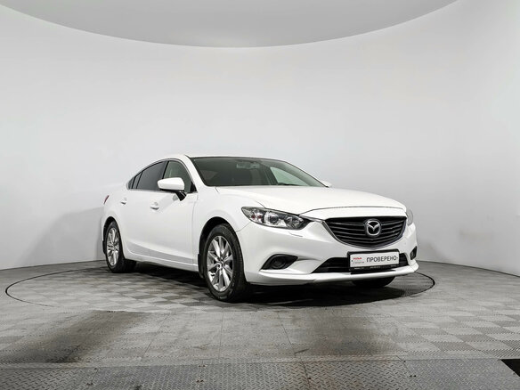 2016 Mazda 6 III (GJ) Рестайлинг, белый, 1310000 рублей - вид 2