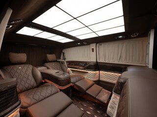 2026 Mercedes-Benz V-Класс Extra Long 300 d экстра длинный III (W447) Рестайлинг 2, чёрный, 44300000 рублей, вид 2