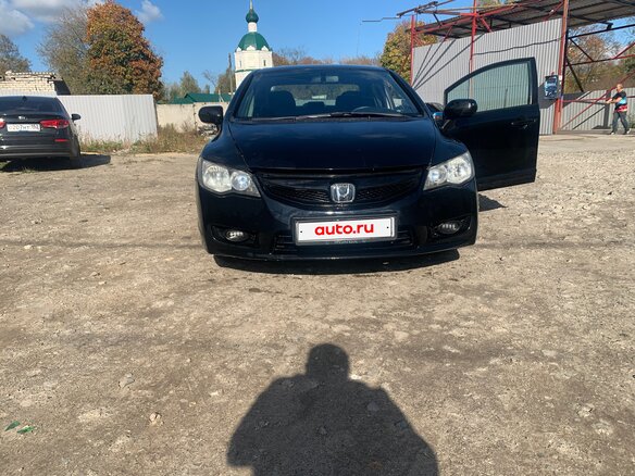 2009 Honda Civic VIII Рестайлинг, чёрный