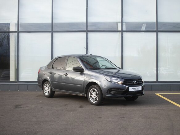 2019 Lada (ВАЗ) Granta I Рестайлинг, серый, 530000 рублей - вид 4