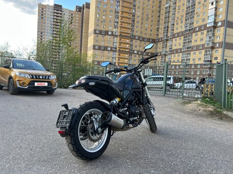 2024 Benelli Leoncino 500 Trail, чёрный, 460000 рублей, вид 3