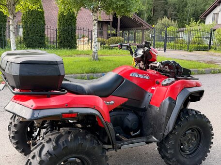 2013 Suzuki KingQuad 750, красный, 900000 рублей, вид 4