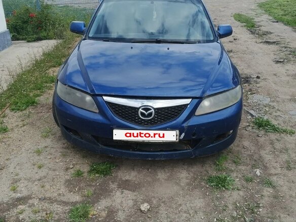 2004 Mazda 6 I (GG), синий, 150000 рублей