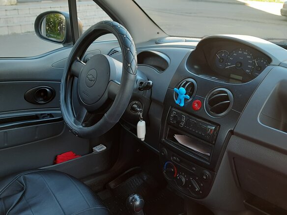 2007 Chevrolet Spark II, чёрный, 190000 рублей - вид 6