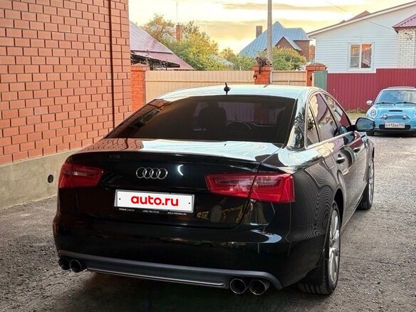 2013 Audi A6 IV (C7), чёрный, 1700000 рублей - вид 3