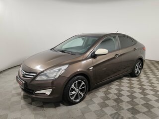 2014 Hyundai Solaris I Рестайлинг, коричневый, 849000 рублей, вид 1