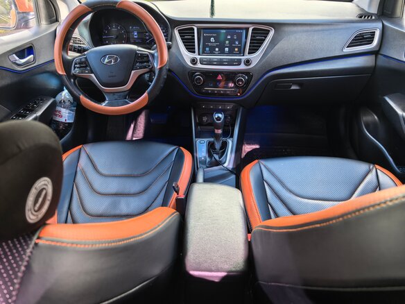 2019 Hyundai Solaris II, оранжевый, 800000 рублей - вид 5